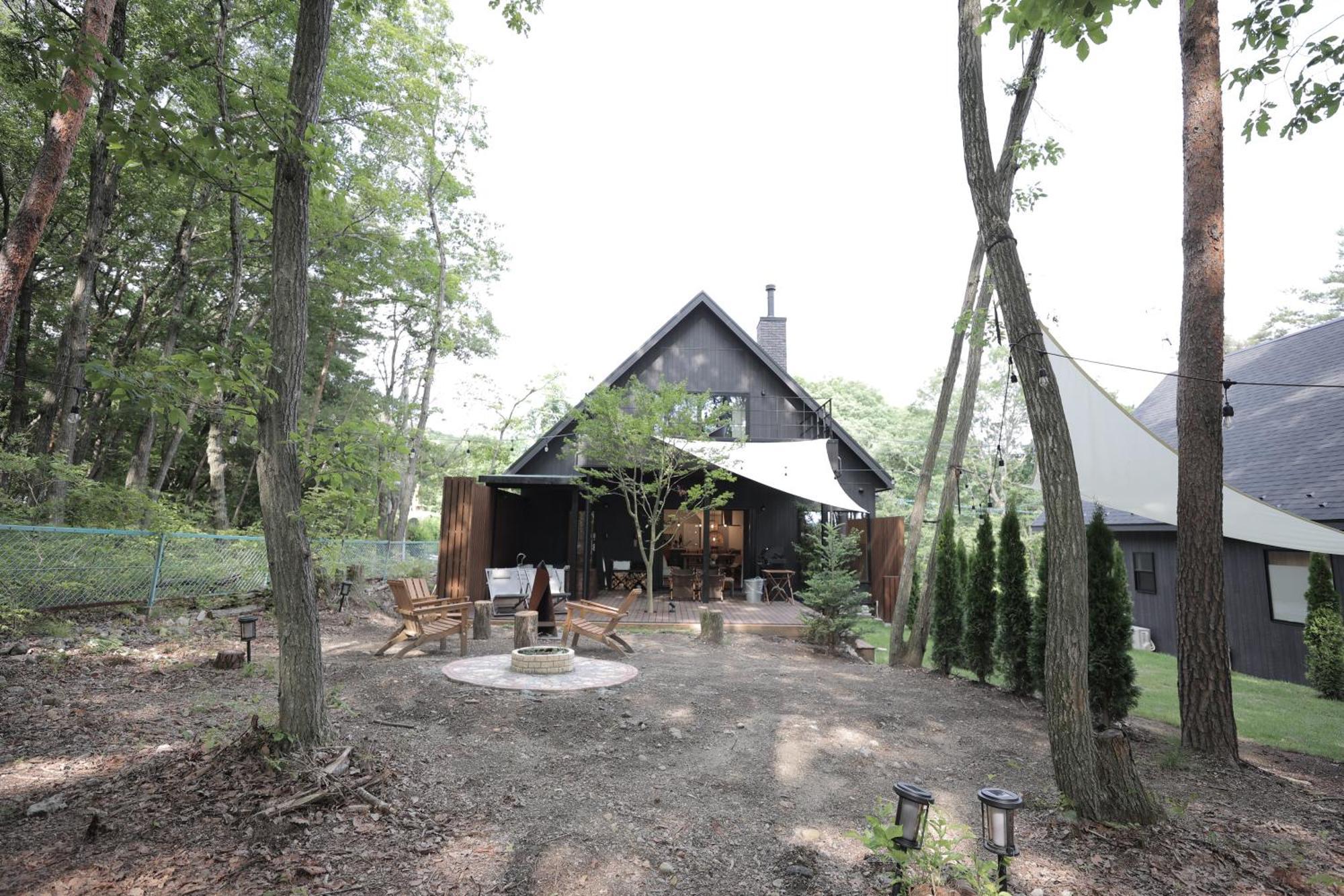 Sauna Forest Cabin 軽井沢 御代田　Mori-Asobi Oiwake Extérieur photo
