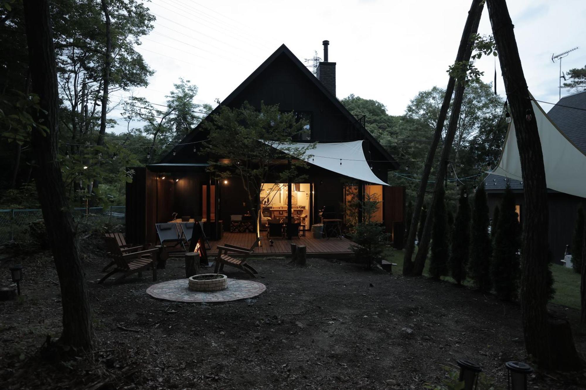 Sauna Forest Cabin 軽井沢 御代田　Mori-Asobi Oiwake Extérieur photo
