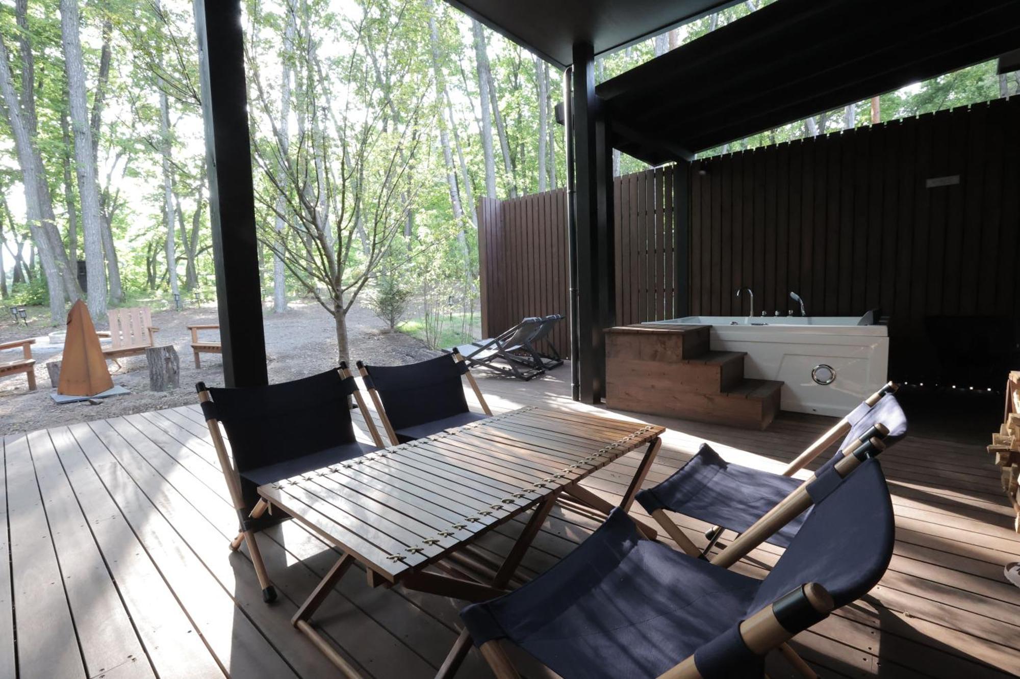 Sauna Forest Cabin 軽井沢 御代田　Mori-Asobi Oiwake Extérieur photo