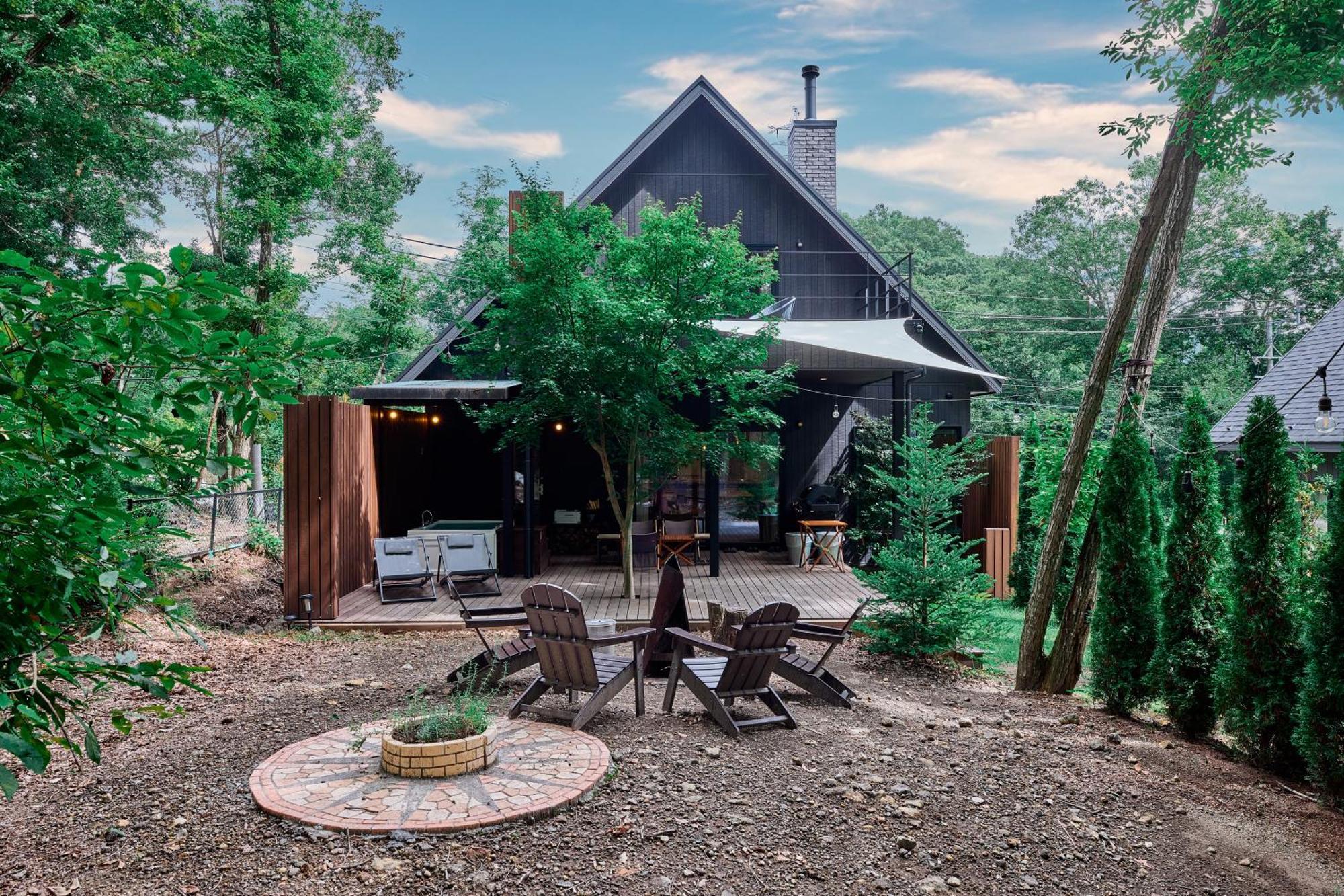 Sauna Forest Cabin 軽井沢 御代田　Mori-Asobi Oiwake Extérieur photo